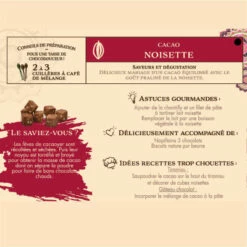 Cacao Noisette - 230g -LE COMPTOIR DE MATHILDE Boutique cacao noisette 230g 2