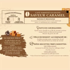 Café Torréfié En Grains Saveur Caramel - 125G -LE COMPTOIR DE MATHILDE Boutique cafe torrefie en grains saveur caramel 125g 2