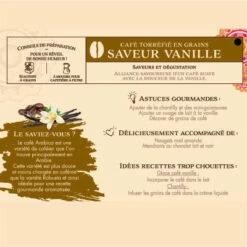 Café Torréfié En Grains Saveur Vanille -125G -LE COMPTOIR DE MATHILDE Boutique cafe torrefie en grains saveur vanille 125g 2
