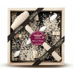 Noir Calisson Et Nougat - Chocolat à Casser 3 Noir Calisson Et Nougat - Chocolat à Casser