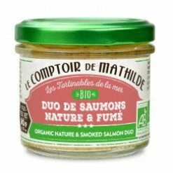 Duo De Saumons Nature & Fumé BIO - 90g