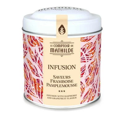Infusion Saveurs Framboise Pamplemousse - 100g 3 Infusion Saveurs Framboise Pamplemousse - 100g