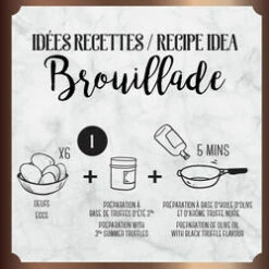 Kit Brouillade Saveur Truffe Noire Et Truffe D'été -LE COMPTOIR DE MATHILDE Boutique kit brouillade saveur truffe noire et truffe dete huile olive 50 cl preparation 2