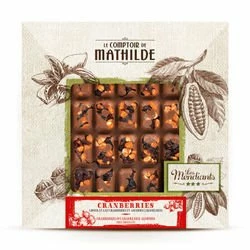 Mendiant Lait - Cranberries Et Amandes Caramélisées 3 Mendiant Lait - Cranberries Et Amandes Caramélisées