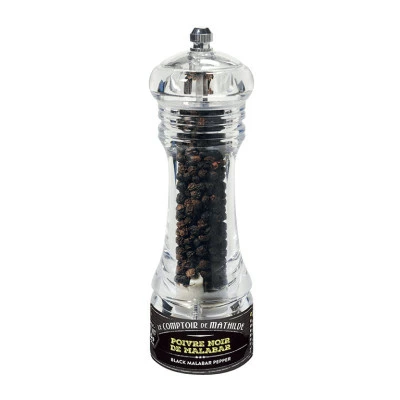 Poivre Noir Côte De Malabar D'Inde - Mini Moulin 3 Poivre Noir Côte De Malabar D'Inde - Mini Moulin