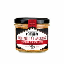 Moutarde à L'ancienne Au Piment D'Espelette - 100g 3 Moutarde à L'ancienne Au Piment D'Espelette - 100g