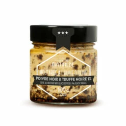 Moutarde à L'huile D'olive Poivre Noir & Truffe Noire 1,2% - 100g