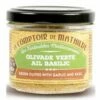 Olivade Verte Ail Basilic - 90g 1 Olivade Verte Ail Basilic - 90g -LE COMPTOIR DE MATHILDE Boutique olivade verte ail basilic tartinable 90 g