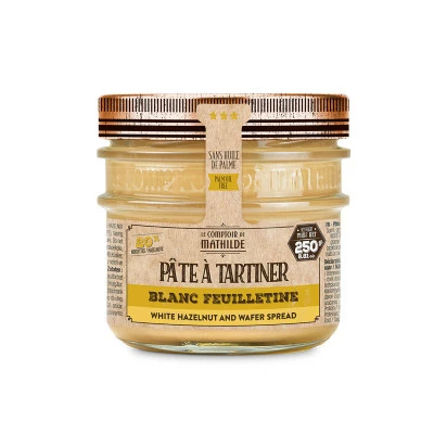 Pâtes à Tartiner Blanc Noisette Feuilletine - 250G 3 Pâtes à Tartiner Blanc Noisette Feuilletine - 250G