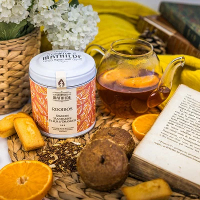 Rooibos Saveurs Mandarine Fleur D'Oranger - 100g 4 Rooibos Saveurs Mandarine Fleur D'Oranger - 100g – Image 2