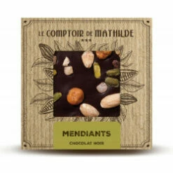 Tablette Mendiants - Chocolat Noir - 80g