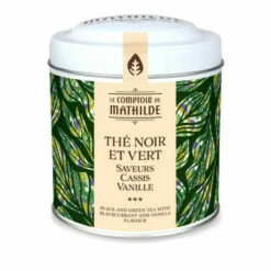Thé Noir Et Vert Saveurs Cassis Vanille - 100g