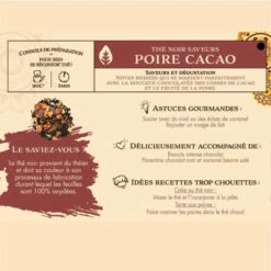 Thé Noir Saveurs Cacao Poire -100g -LE COMPTOIR DE MATHILDE Boutique the noir saveurs cacao poire 100g 2