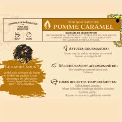 Thé Noir Saveurs Pomme Caramel - 100g -LE COMPTOIR DE MATHILDE Boutique the noir saveurs pomme caramel 100g 2