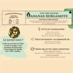 Thé Vert Saveurs Ananas Bergamote - 100g 9 Thé Vert Saveurs Ananas Bergamote - 100g -LE COMPTOIR DE MATHILDE Boutique the vert saveurs ananas bergamote 100g 2